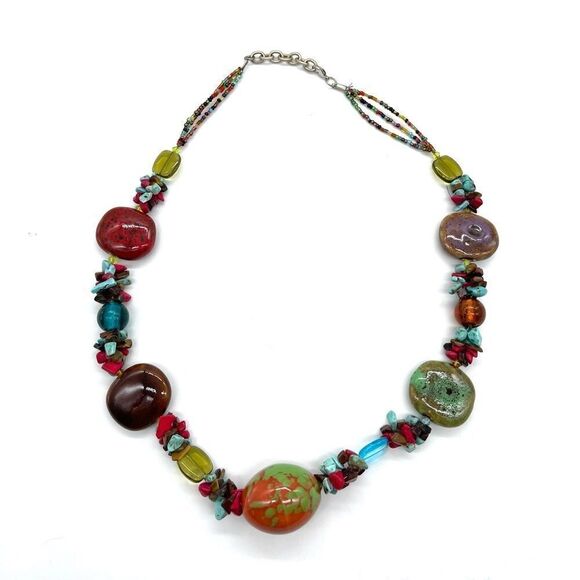 Jewelry - Turquoise and Semi Precious stone Boho Necklaces